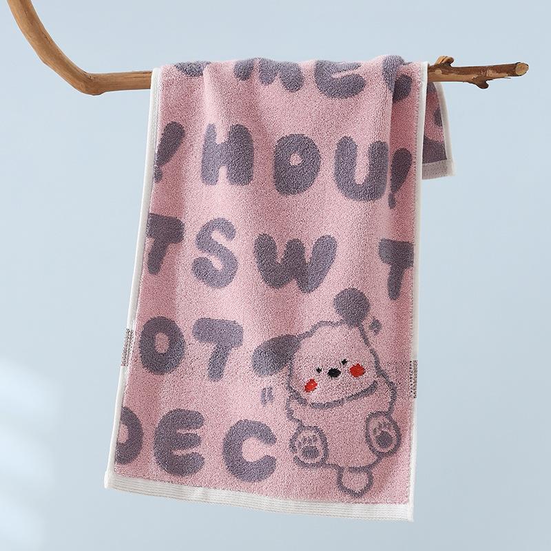 1 STK Håndkle Barnebomull A-klasse bomullsbomullshåndkle fortykket Absorberende Husholdningshåndkle Vask Ansiktshåndkle Absorberende håndklær til flerbruksbruk