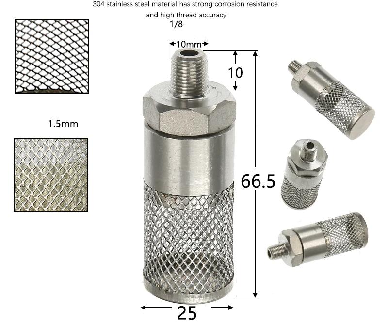 304 Stainless Steel Female Thread Filter Mesh Filter Circular Filter Head