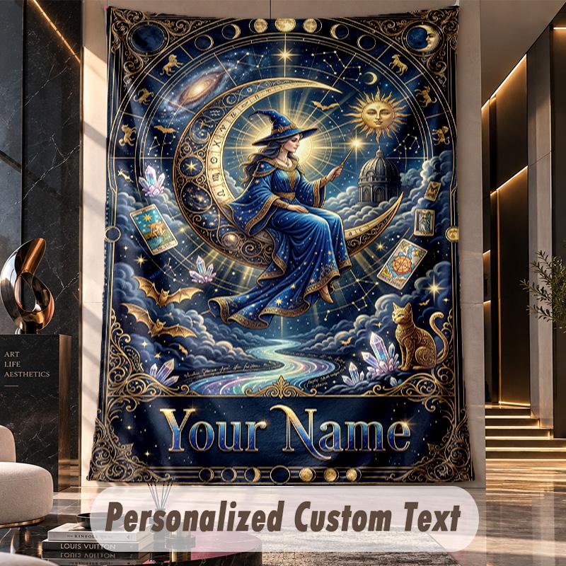 Space Cosmic (59) Theme Custom Tapestry Personalized Custom Name Text Wall Hanging Tapestry Home Decor Background Cloth