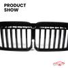 Front Grills Bumper Kidney Hood Radiator Grille Replacement For BMW 7 Series G11 G12 LCI 2020-IN Gloss Black Grilles