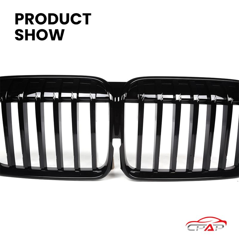 Front Grills Bumper Kidney Hood Radiator Grille Replacement For BMW 7 Series G11 G12 LCI 2020-IN Gloss Black Grilles