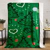 Christmas Trees and Festive Gifts Pattern Patterned Flannel Blanket Perfect for the Bedroom Living Room, Sofa, or a Little Nap