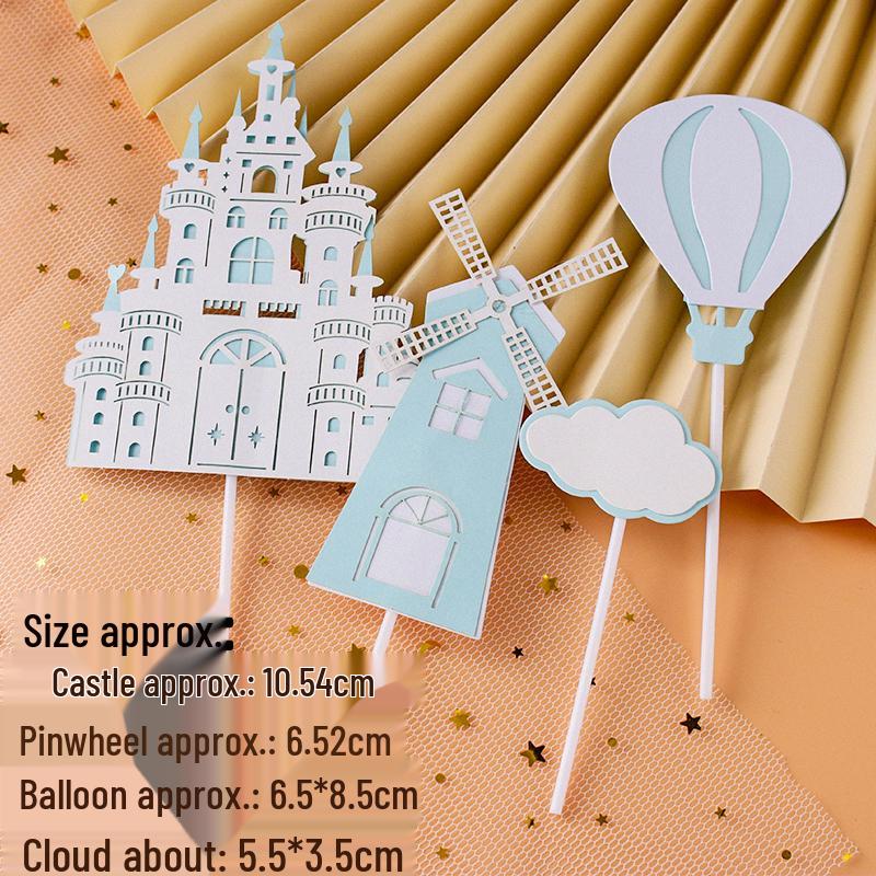 Pink & Gold Royal Birthday Cake Topper Set