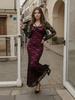 Temperament Sexy Women's Slim Lace Patchwork Hip-Hugging Long Dress - Spring 2026 Collection