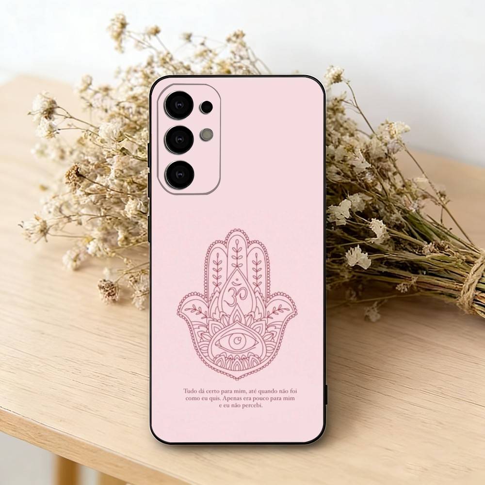 

H-Hamsa H-Hand-D Phone Case For Samsung S25,S24,S21,S22,S23,S30,Ultra,S20,Plus,Fe,Soft Silicone Black Cover Samsung S24ULTRA