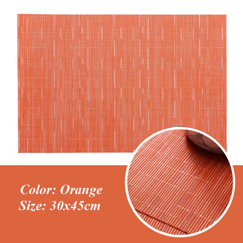 2/4/6 buc. Covoraș de loc pentru masă din PVC Covoraș pentru masă de cafea țesătură tampoane cu discuri Bowl Coasters De Cozinha 30*45 cm farfurie bar bucătărie