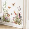 2Pcs Floral Spring Wall Sticker Flower Decals Waterproof Wallpaper Home Decor for Kitchen