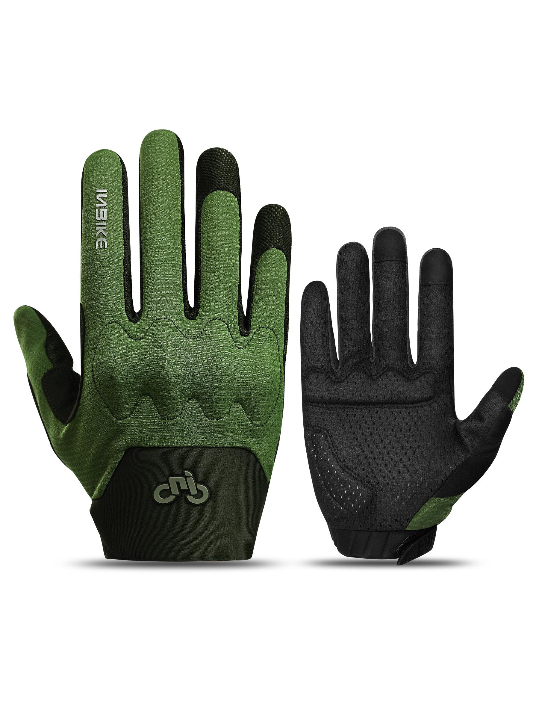 

INBIKE Велосипедні рукавички MTB для чоловіків Knuckle Guard Padded Допомагає з амортизацією Дихаючі для MTB Motocross Racing Dirtbike 2XL зелений