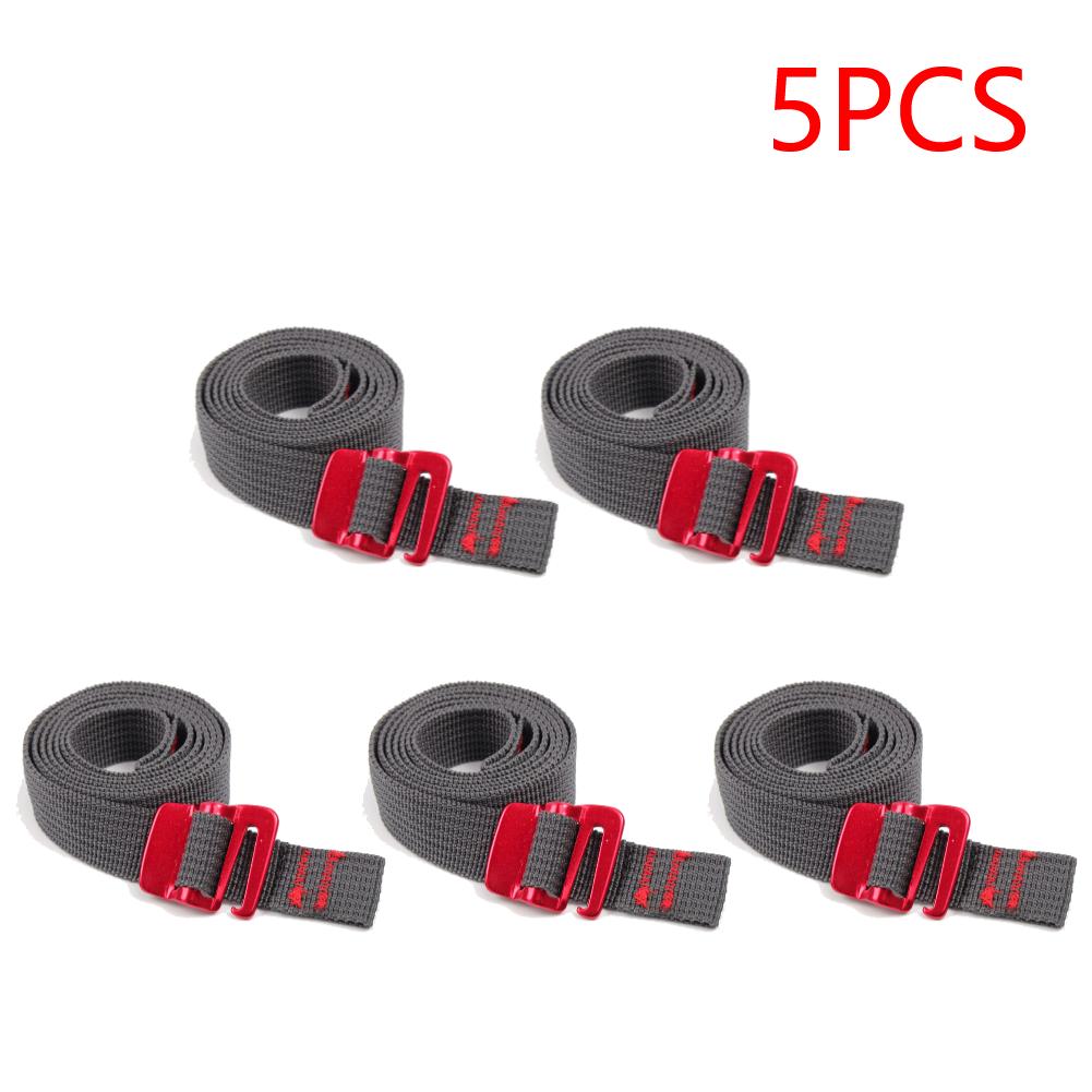 

5-20PCS 1.5m Cord Tape Nylon Rope with Quick Release Hook Hiking Climbing Tension Belts Buckle Tie-Down Belt Cargo Straps