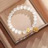Opal Peach Blossom Crystal Beaded Bracelet, Fu Brand Light Luxury High-end Bracelet, Send You New Chinese Style Jewelry.