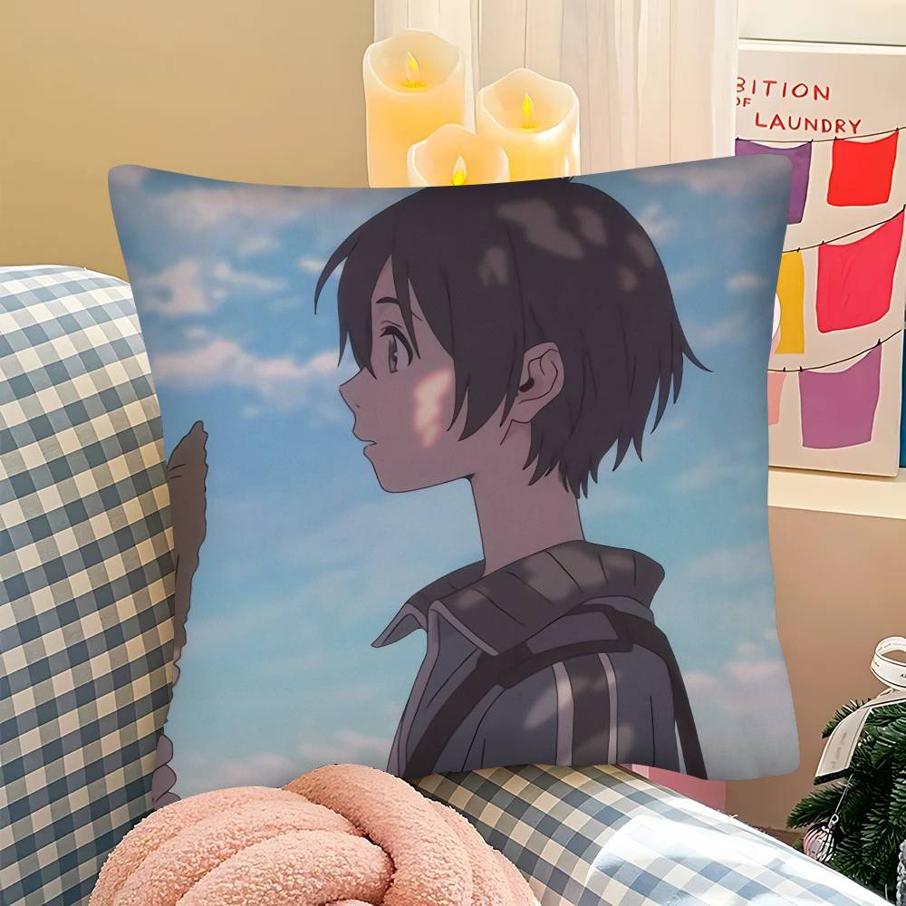 1Pc Anime The Stranger By The Beach Pillow Case Fashion Square Pillowcase Bedroom Sofa Room Ins Decoration Leisure