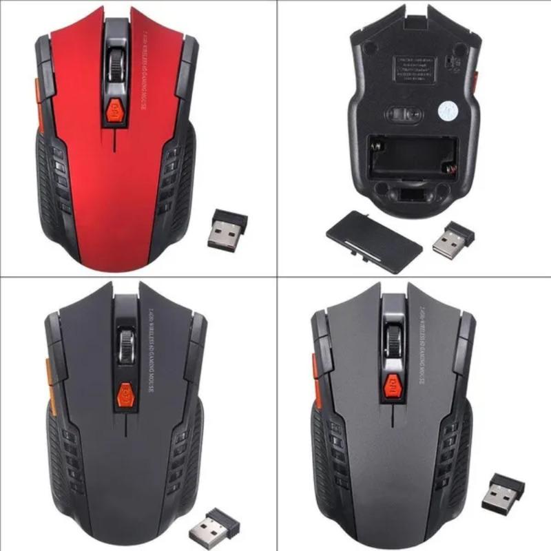 1 Pc Mini USB Wireless Mouse Portable 6 Keys Computer Laptop Gaming Mice(Not Included Battery)