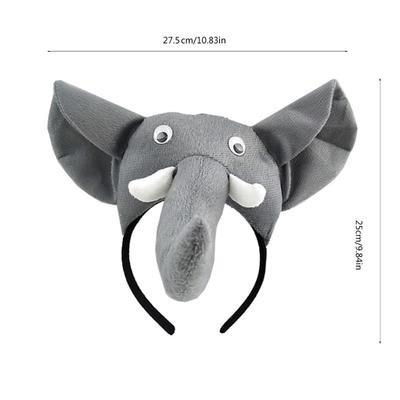 Halloween Elephant Headbands Funny Elephant Headwear Hairbands Headwear Cartoon Hairbands Birthday Party