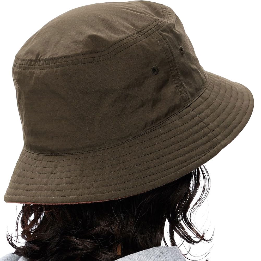 The North Face Reversible Fleece Bucket Cold Weather UV Slate Size M Hat, Unisex, Protection, Protection, Brown/Cappuccino,