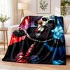 Saw Billy the Puppet Flannel Throw Blanket Soft Warm Cozy For Sofa Bed Indoor Home Bedroom Use