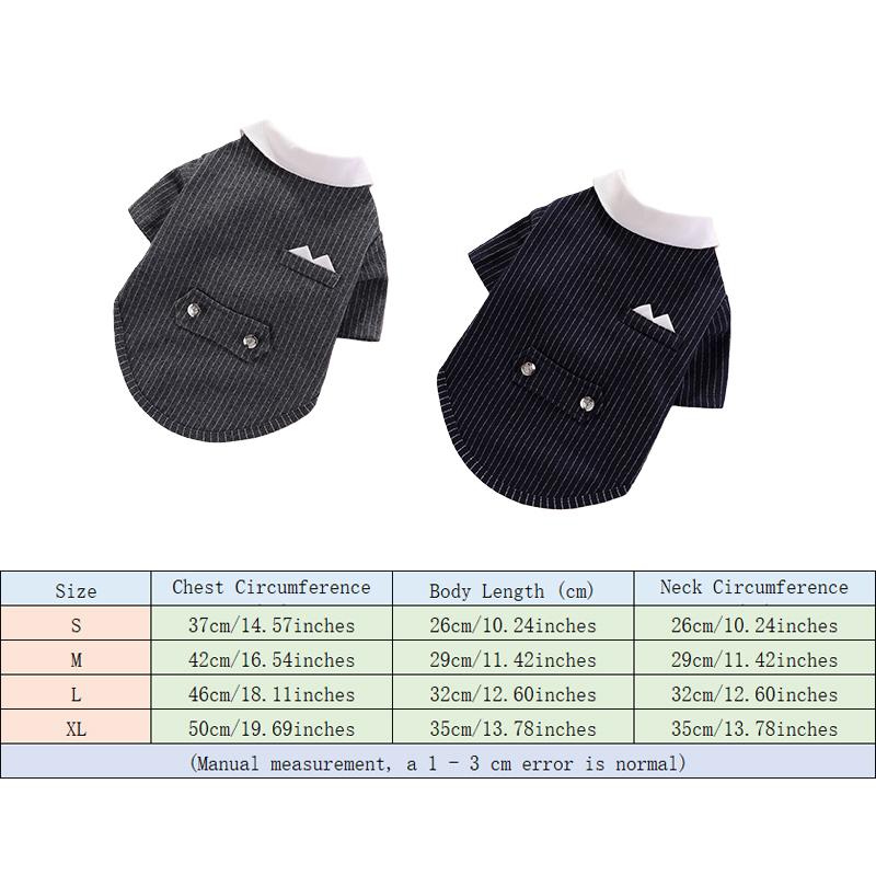 Gentleman Dog Clothes Wedding Suit Formal Shirt For Small Dogs Bowtie Tuxedo Pet Outfit Halloween Christmas Costume For Cats