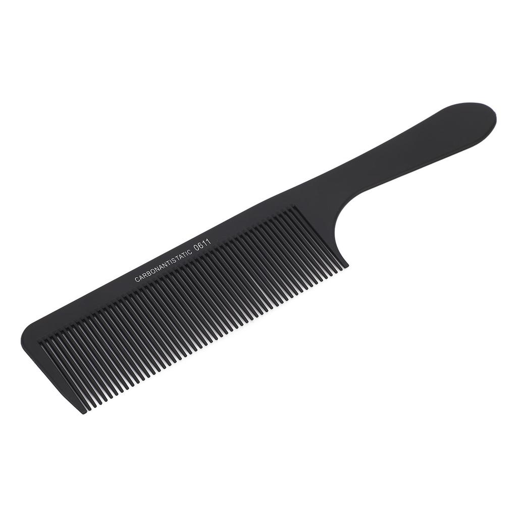 7pcs Hair Dressing Comb Professional Prevents Static Fine Tooth Carbon Fiber Hair Styling Comb for Salon Home Black