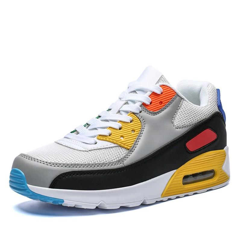 Spring New Outdoor Sports Casual Shoes Running Shoes Low-top Leather Air Cushion Casual Sports Running Shoes
