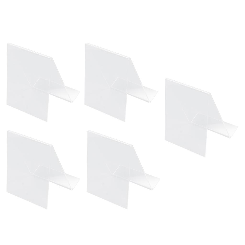 5 Pcs Acrylic Book Nail Art Display Holder Transparent Multifunctional Book Display Easel Holder