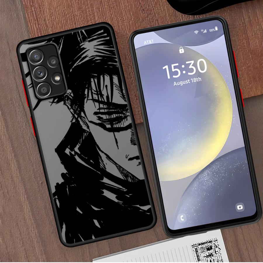Pouzdro Anime Sukuna Jujutsus Kaisen Soft Edge pro Samsung Galaxy A23 A32 A15 A52 A16 A33 A54 A22 A73 A24 A34 A53 A21s A72 A25 A31