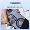 MagSafe Double Ring Magnetic Phone Stand: Strong Grip Finger Ring & Desktop Mount with Case Back Sticker