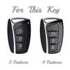 3 4 Buttons Car Key Case Shell For Hyundai Santa Fe Sport Ix45 Equus Centennial Genesis G80 Grandeur Azera 2013- Cover Fob