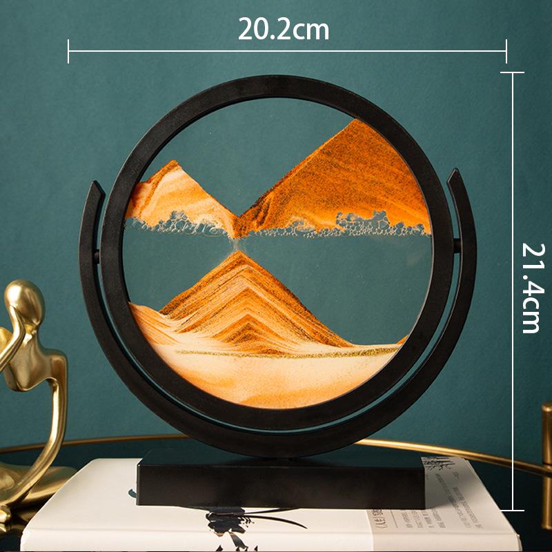 Creative Hourglass Liquid Quicksand Painting - Ideal Decoration for Office, Living Room, Bedside or as Birthday Gift