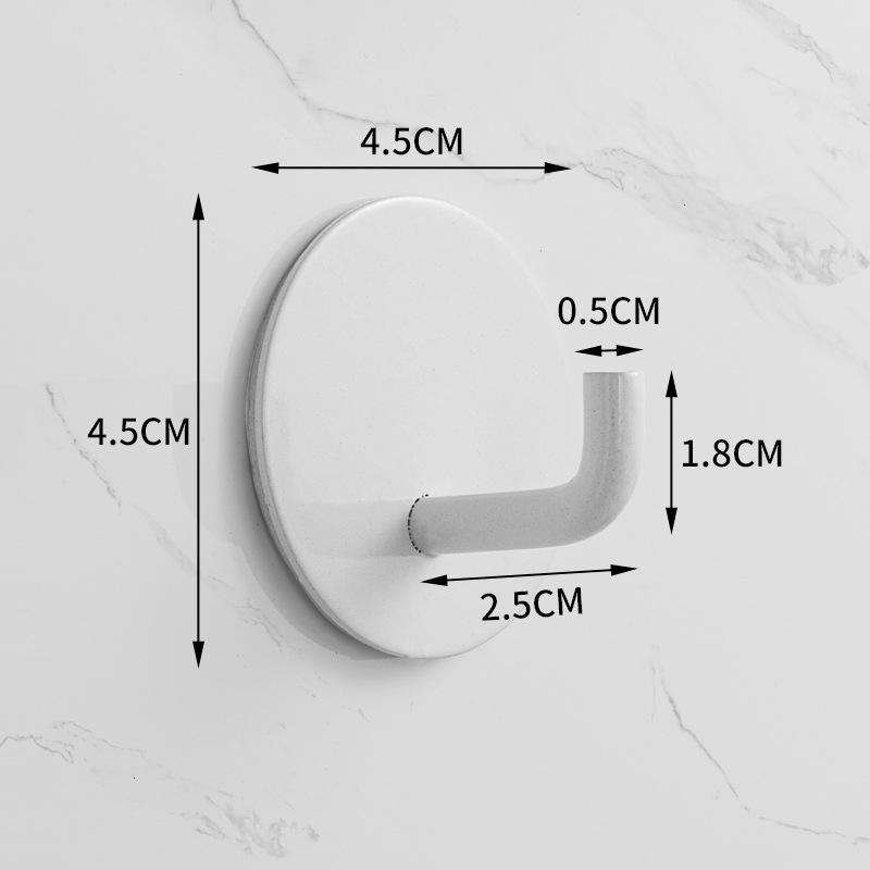 Stainless Steel Adhesive Hooks for Bathroom & Kitchen - Traceless, Rust-Resistant, Strong Adhesion