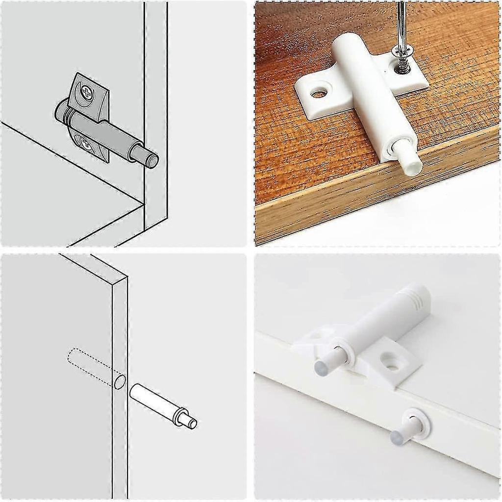 Jinyi Cabinet Door Damper Silent Damper Buffer, Kitchen Door Damper, Damping Pad 20pcs