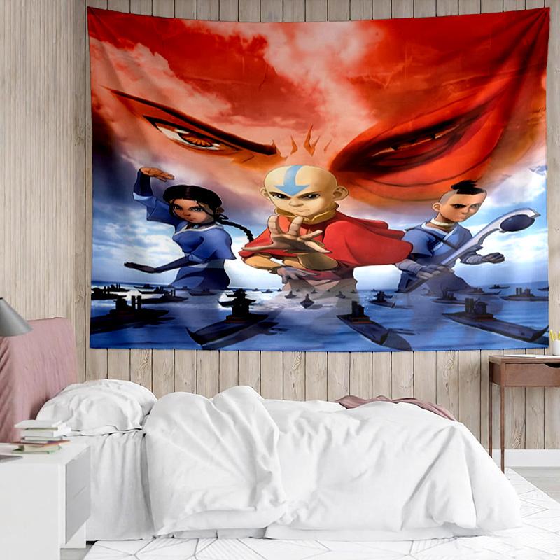 Avatar The Last Airbender1 Tapestry for Bedroom Aesthetic Classroom Tapestries Wall Hanging for Living Room Dorm Office,Ideal Creative Gift