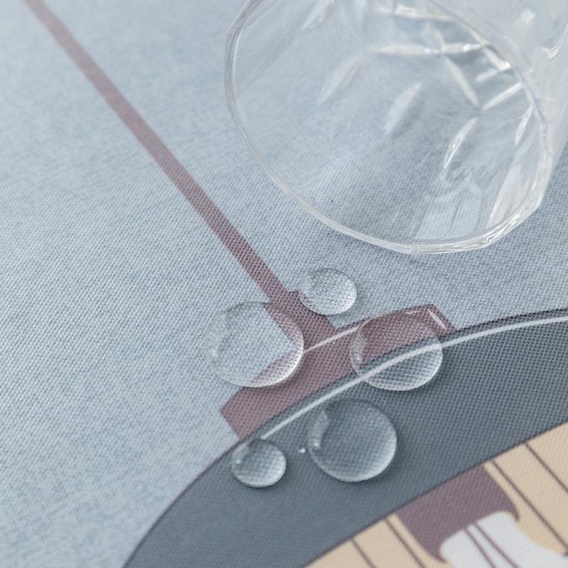 Simple Pvc Tablecloth Waterproof And Oilproof Disposable Printed Cotton And Linen Tablecloth Coffee Table Desk Table Cloth Dining Table