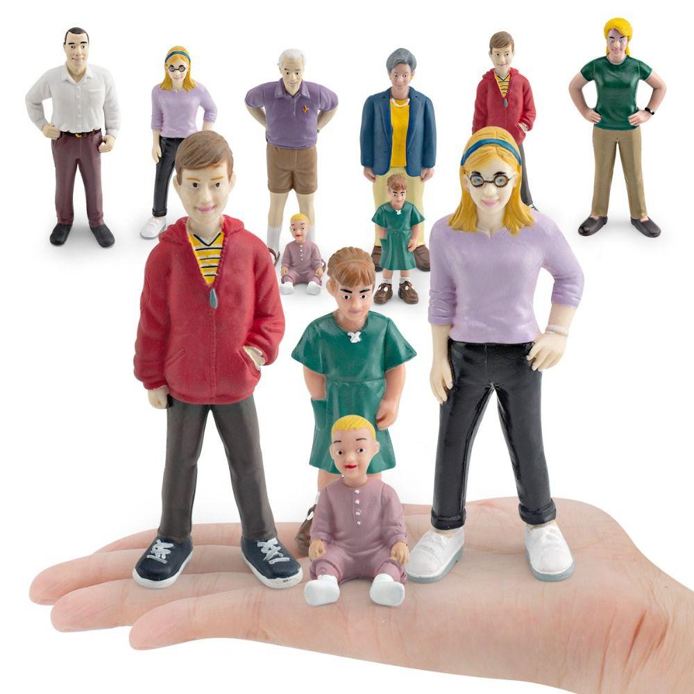 Pretend Play Miniature People Model Hand Painted People Action Figure  Collectible