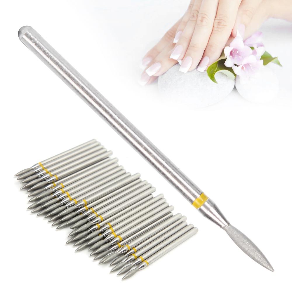 50pcs Replacement Head Nail Drill Bits Cylinder Shape Nail Drill Bit Set  For Nails