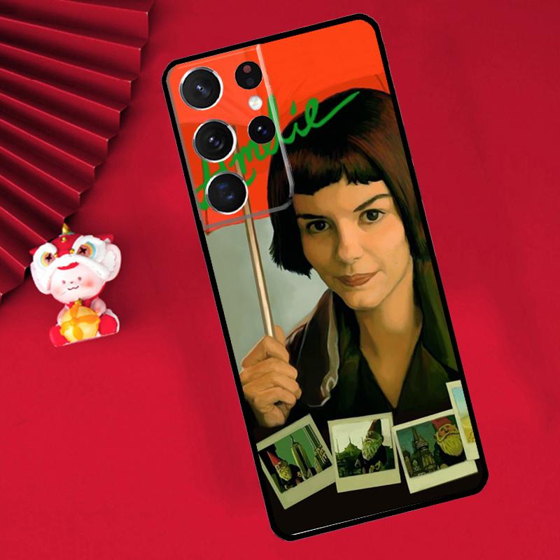 Amelie Poster Classic France Movie Case For Samsung Galaxy S25 S26 Ultra S21 S22 S20 S23 S24 Ultra Plus S10 S25 FE Cover Funda