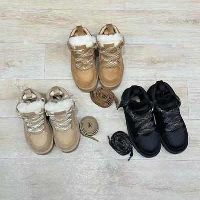 Sangpo Thick-soled Wool Snow Boots Lowmel Casual Two-color Lace-up Sports Women's Snow Boots