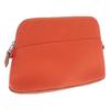 HERMES  H102773M_02  Accessory Pouch Orange Fu Leather/canvas Women