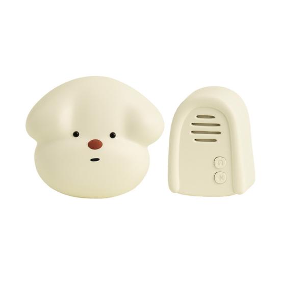 Wireless Doorbell with Receiver Cartoon Puppy 50M Long Distance Volume Adjustable Welcome Doorbell Self-Powered Home Office Door Bell