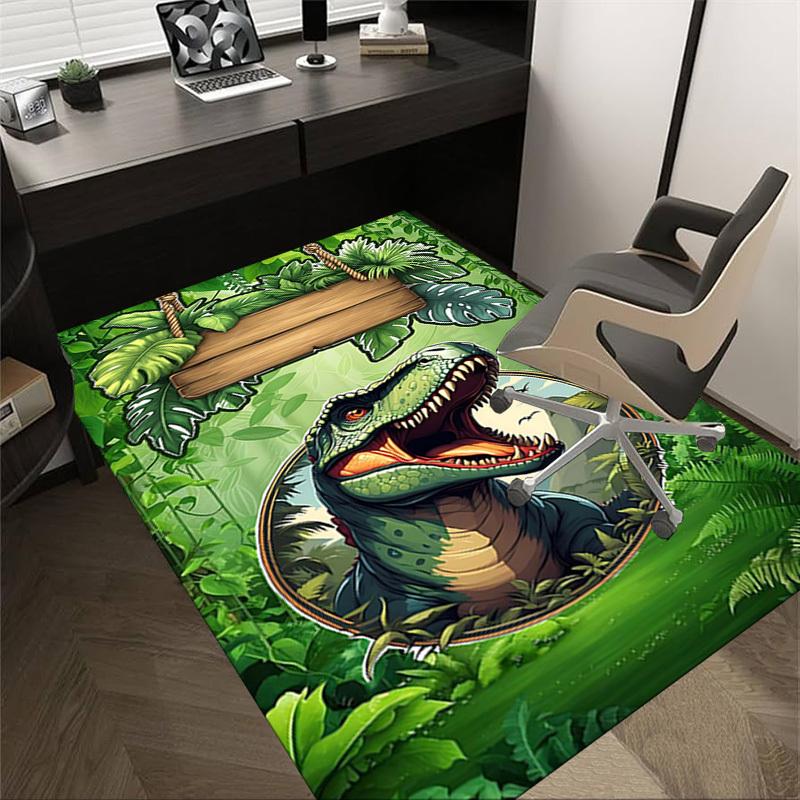 

1PC dinosaur jungle Extra Large Non Slip Floor carpet, Office, family, bedroom, Studio Large Area Rug Indoor Rugs, Vibrant Colors 60cm by 90cm