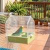 Semi-Enclosed Drawer Design Bird Feeder Large Capacity Parrot Bath Tub Bird Food Box  Pet Bird Use
