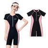[VOKLLIYU] Women's Swimsuit, Short Sleeve One-Piece, Soft To the Touch, Slimming and Body-Shaping Swimsuit, UPF50+, for Pool, Travel, Beach, Hot Sprin