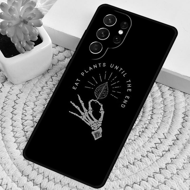 Vegan Quote Phrase Veganism TPU Phone Case For Samsung Galaxy note 10 pro S26 S25 S24 S23 S22 Ultra Plus S21 FE S20 Cover