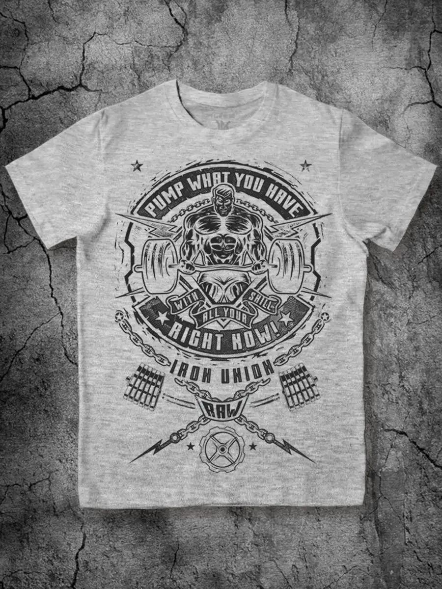 Barbell T-shirt with powerlifting print XL