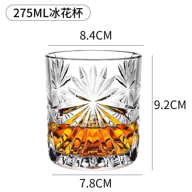 Křišťálová sklenice na whisky – Vintage tumbler na Scotch, Bourbon, Koňak, Vodku, Gin, pro domácí bar