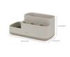 Joseph Joseph EasyStore Bathroom Caddy, Ecru, Matte Finish, Bathroom Accessory Storage Organizer, 70576