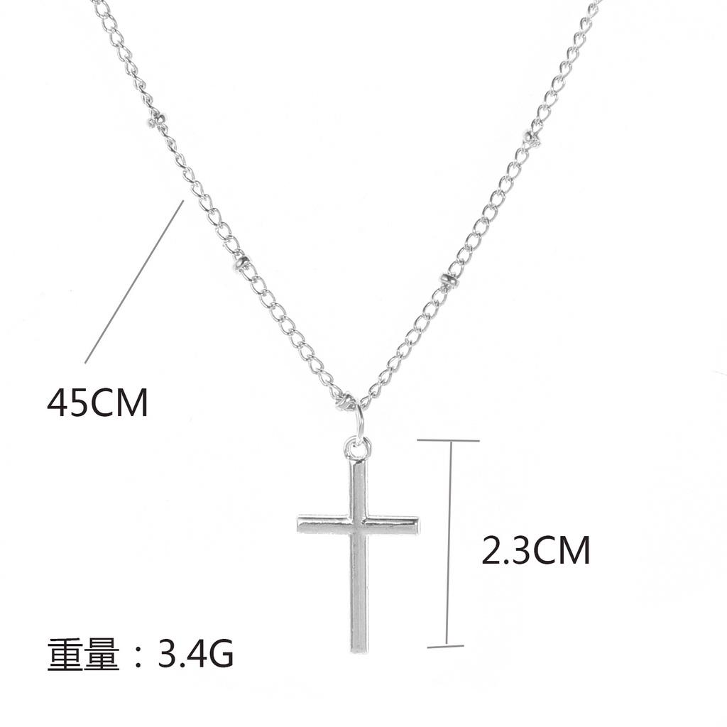Fashionable Alloy Cross Pendant Necklace For Women Geometric Design Wholesale And Retail