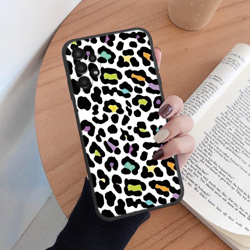 For Samsung Galaxy A13 4G A 13 5G Phone Case Fashion Leopard Print Pattern Soft Silicone Funda For Samsung A36 A15 A25 A35 Cover