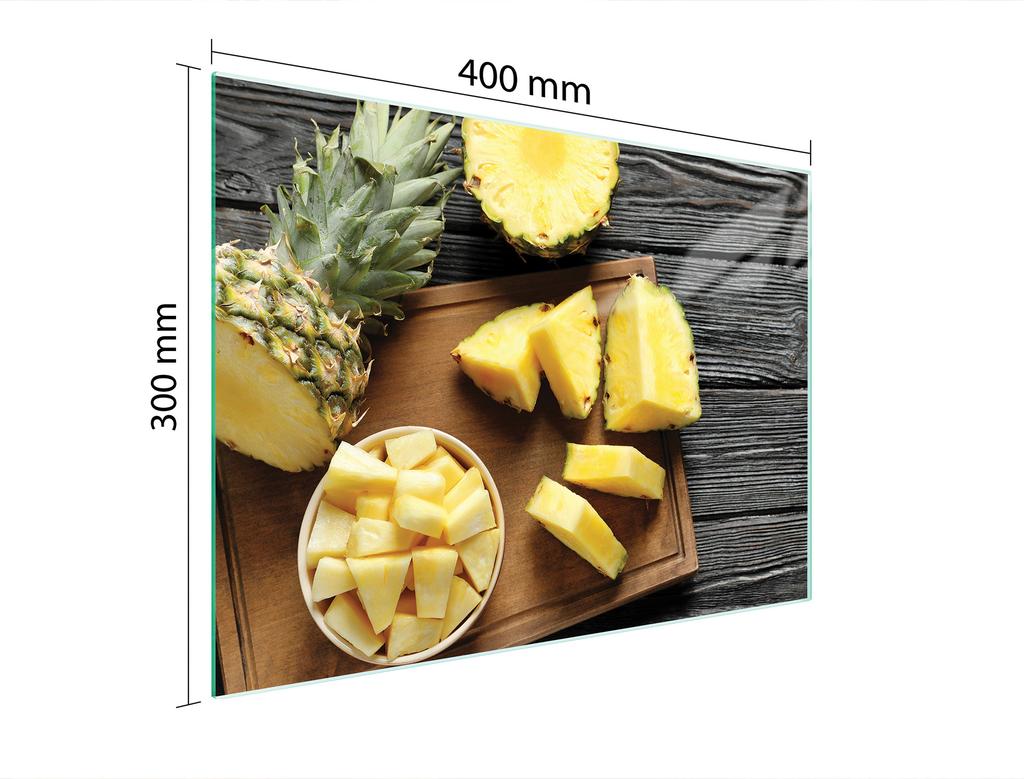 SZKLANA DESKA DO KROJENIA 40x30 ANANAS