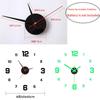 3D Luminous Wall Clock Frameless Acrylic DIY Digital Clock Wall Stickers Mute Clock for Living Room Bedroom Office Wall Decor