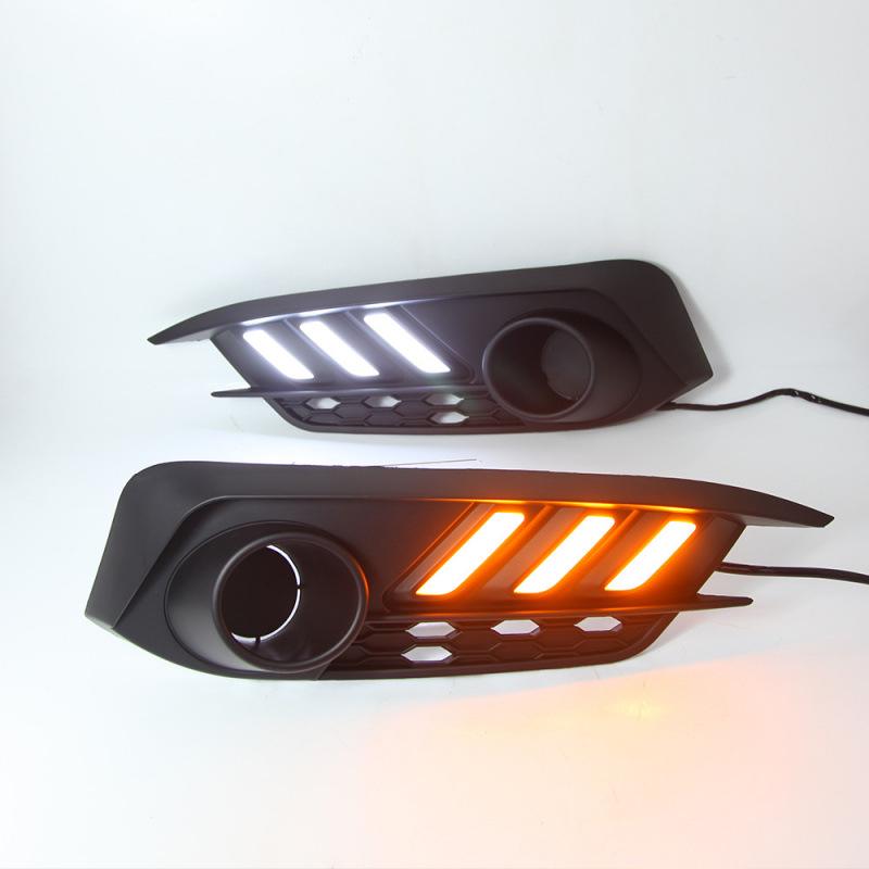 17-Model Honda New Civic LED Daytime Running Lights: Tenth Gen Mustang-Style, 3-Color Flowing Design