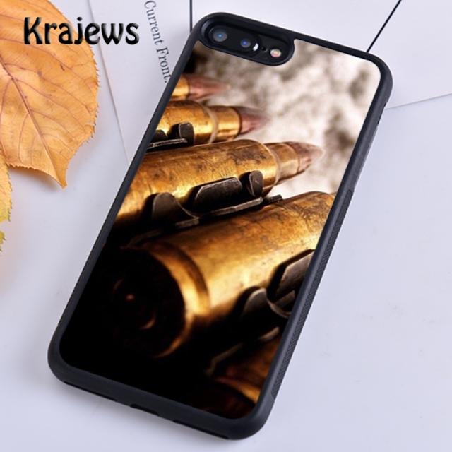 Krajews Vojenská Zbraň Kulky Koláž Kryt na Telefon pro iPhone 14 5 6s 7 8 plus X XR XS 11 12 13 pro max Samsung S21 S22 ultra